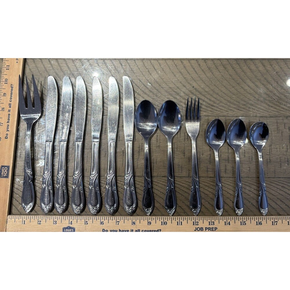 Farberware Majestic Stainless Flatware 13 Pieces Fork Spoon Knife Mixed Set